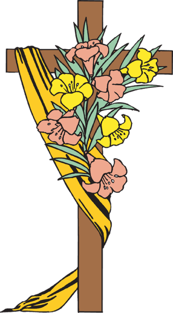 Easter Cross Vector Png (black, chocolate, gold)