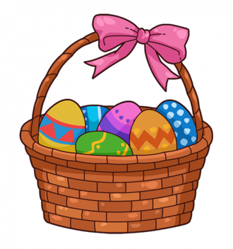 Easter Egg Basket Transparent Images Png (salmon, black, chocolate, olive)