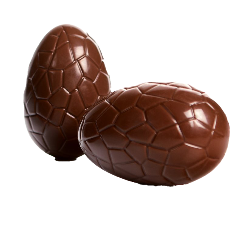 Easter Egg Chocolate Png Transparent Image (black, maroon, white)