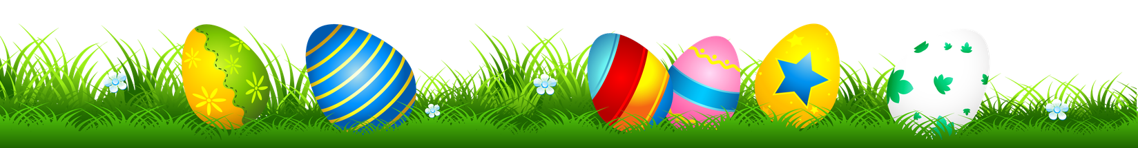 Easter Egg Grass Transparent Background (green, black, white)