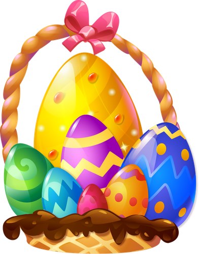 Easter Egg Hunt Vector Png Isolated Pic (yellow, black, purple, maroon)