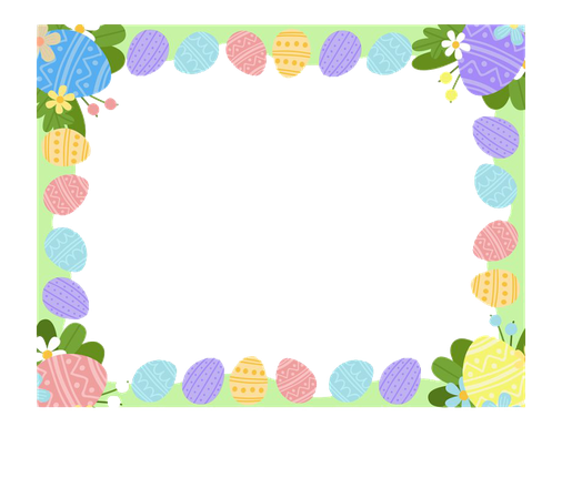 Easter Eggs Border Png Transparent Image (gray, silver, plum, black, mint)