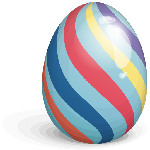 Easter Eggs Png File (teal, black, salmon, silver)