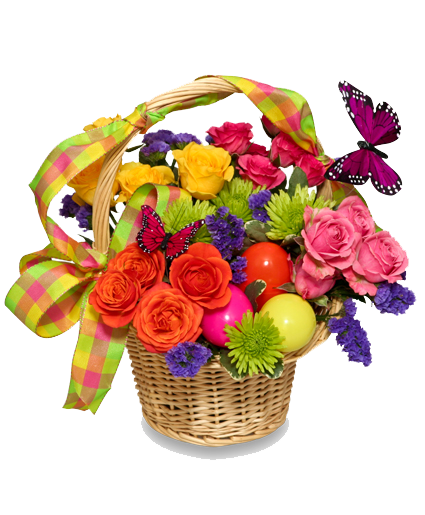 Easter Flower Png File (white, silver)