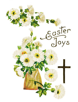 Easter Flower Png Picture (beige, pink, white, silver)