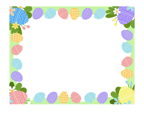 Easter Frame Png Isolated Image (gray, silver, plum, black, mint)