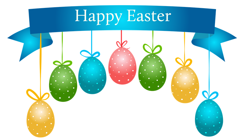 Easter Png Clipart (black, teal, orange)