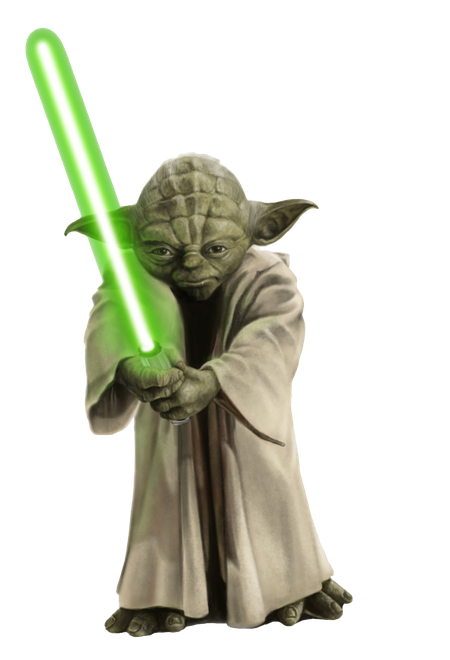 Master Yoda Png Photo (black, silver, gray, white)