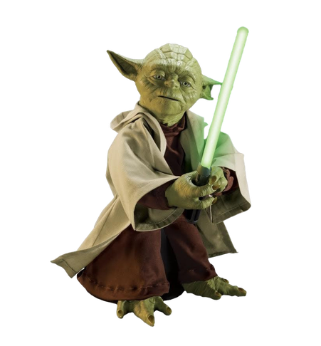 Master Yoda Transparent Background (black)