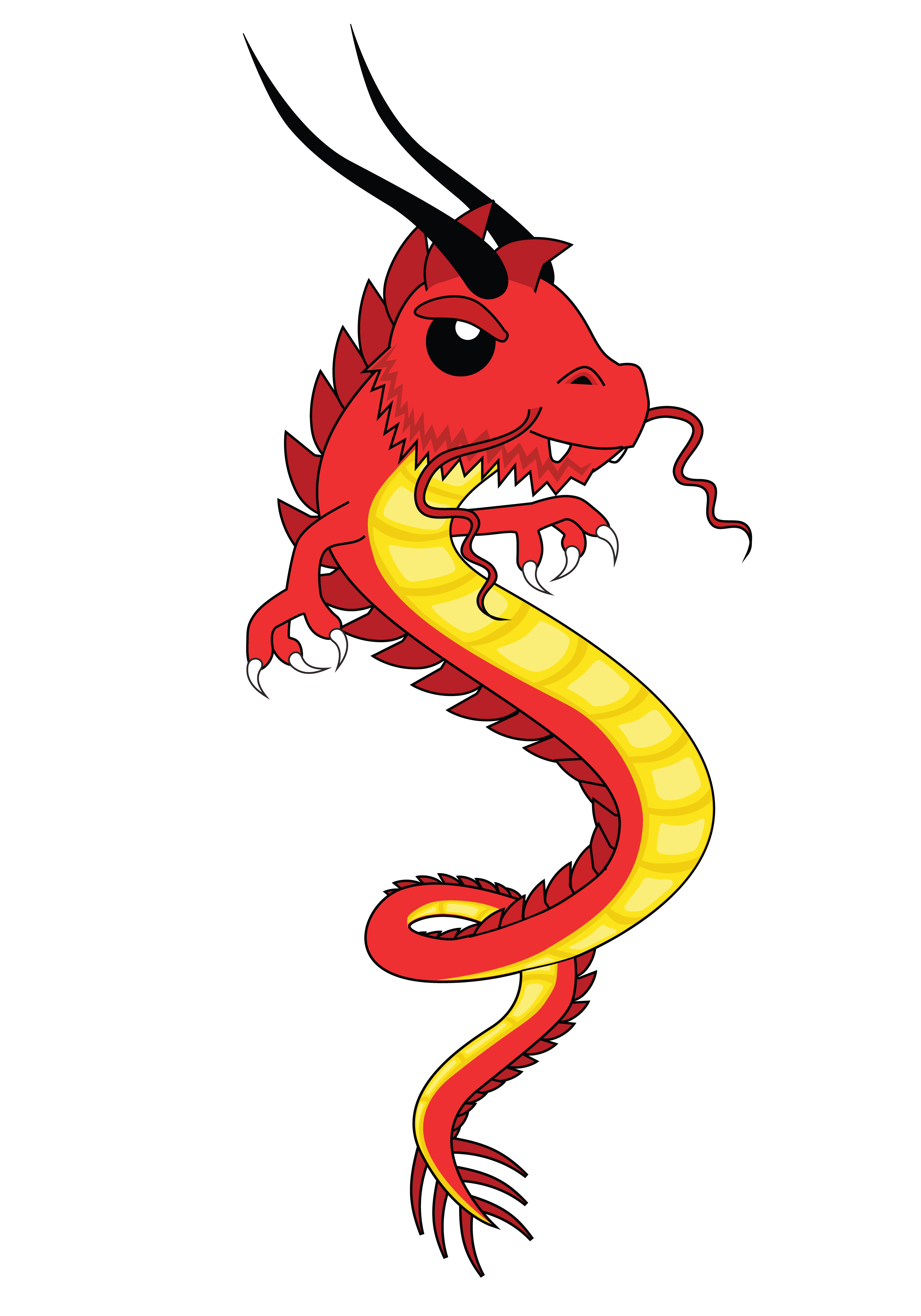 Eastern Dragon Png Image (black, chocolate)