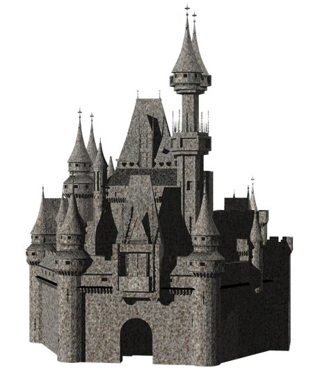 Castle Transparent Background (black)