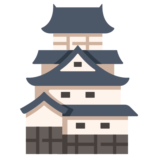 Castle Japan Landmark Ancient Travel Historical Architecture Building Icon Free Png Icon Download (beige, gray, black)