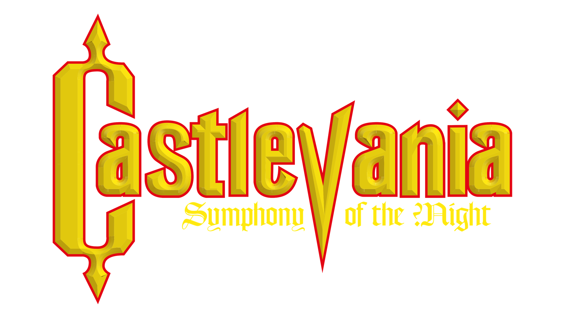 Castlevania Symphony Of The Night Logo Png Hd (black, orange, maroon, gold)