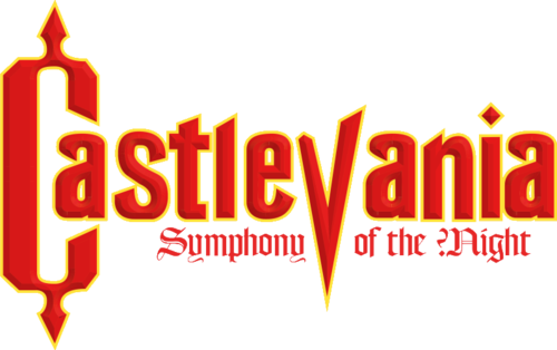 Castlevania Symphony Of The Night Logo Png Transparent (black, red, chocolate)