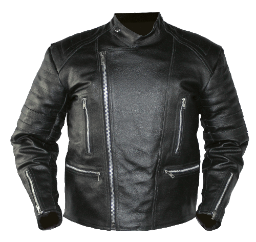 Casual Leather Jacket Png Pic (black)