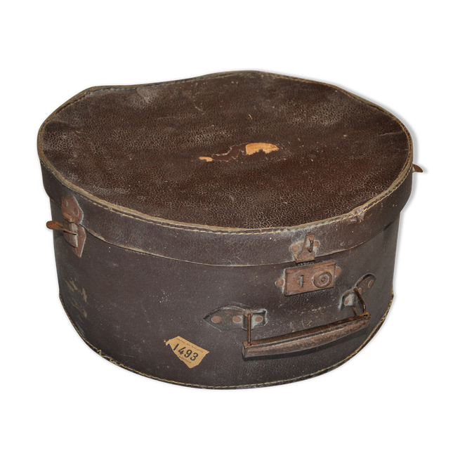 Hat Box Bag Png Image (black, maroon)