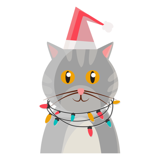 Cat Christmas Background Png (black, gray, beige, silver)