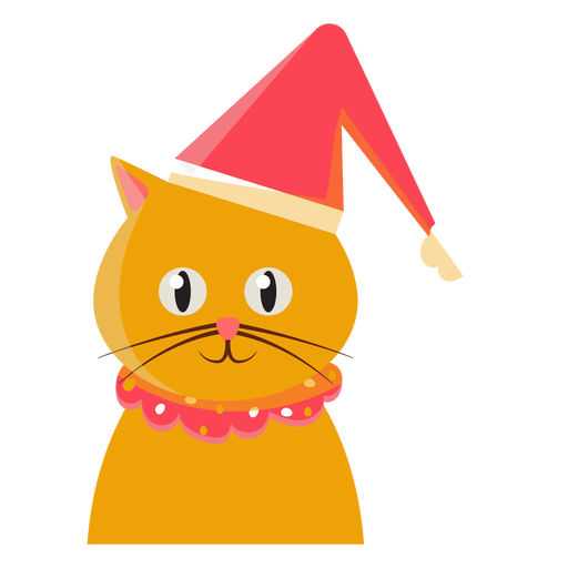 Cat Christmas Png Hd (black, white, orange, salmon)