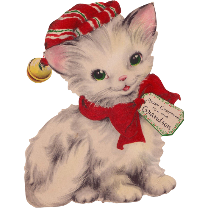 Cat Christmas Png Transparent Hd Photo (black, silver)