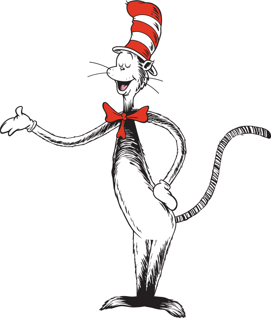 Cat In The Hat Png Hd Image (black, gray, white, silver)