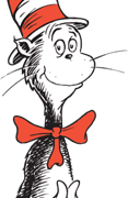 Cat In The Hat Png Photos 117X180 (chocolate, black, white)