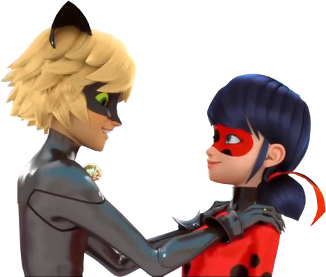 Cat Noir And Ladybug Png Transparent (black, gray)