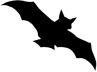 Bat Png Image (black, white)