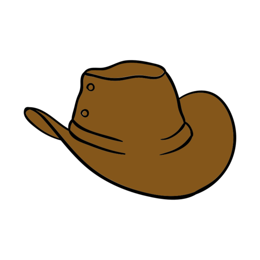 Hat Cowboy Hobbies 6 Free Png Icon (olive, black)