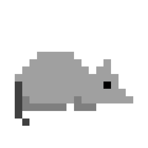 Rat Free Png Icon (silver, black, gray)