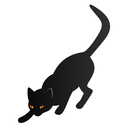 Cat Free Transparent Png Icon Download (black)