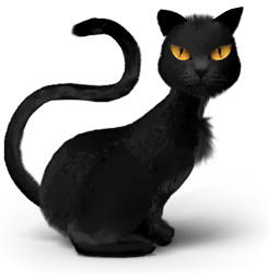 Cat Halloween Free Transparent Png Icon Download (black)