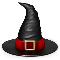 Hat Halloween Free Nobackground Png Icon Download (black)