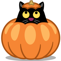 Cat Pumpkin Halloween Free Nobackground Png Icon Download (gold, chocolate, black, salmon)