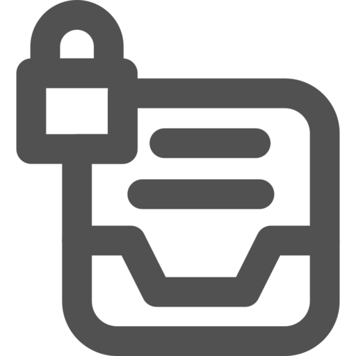 Data Document Lock Free Transparent Png Icon Download (black, indigo, gray)