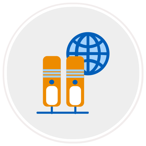 Database Browser Web Server Network Storage Hosting Icon Free Png Icon Download (white, beige, black, lavender, orange)