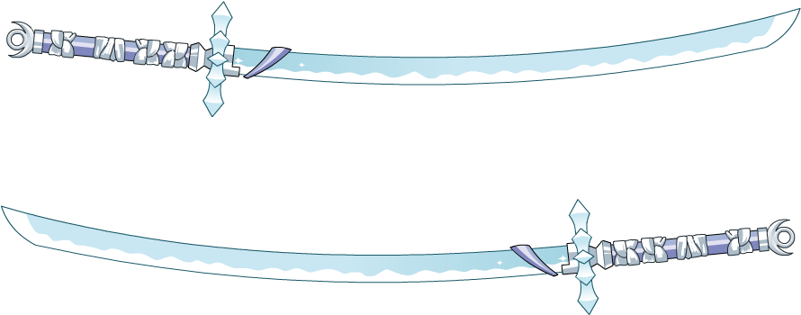 Katana Png Isolated Transparent Image (white, lavender, black)