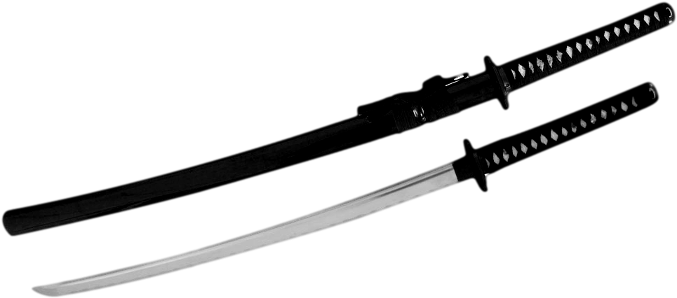 Katana Transparent Isolated Images Png (black)