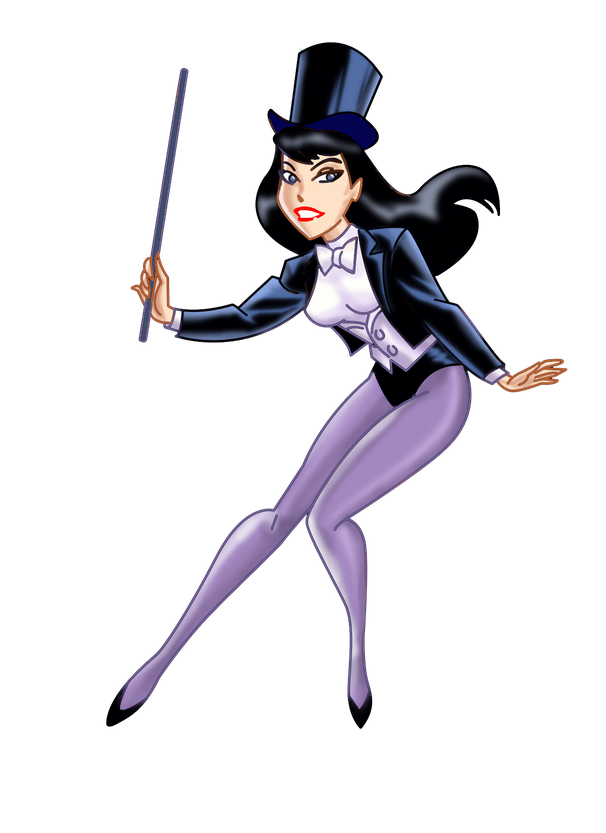 Zatanna Png File (black, silver)