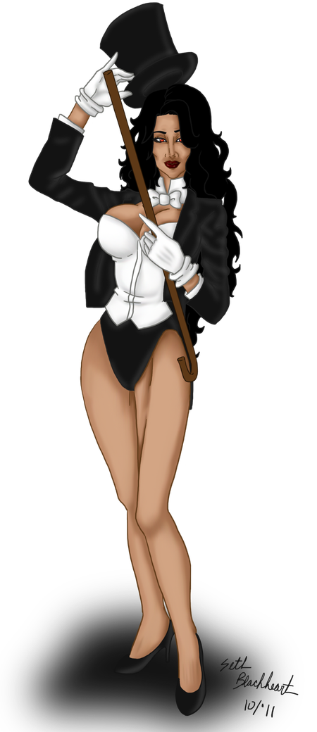 Zatanna Png Image (black, salmon)