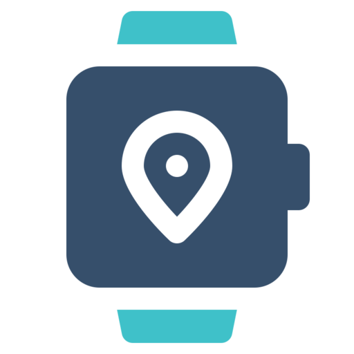 Watch Map Smartwatch Free Png Icon (greenish blue, navy, black, teal)