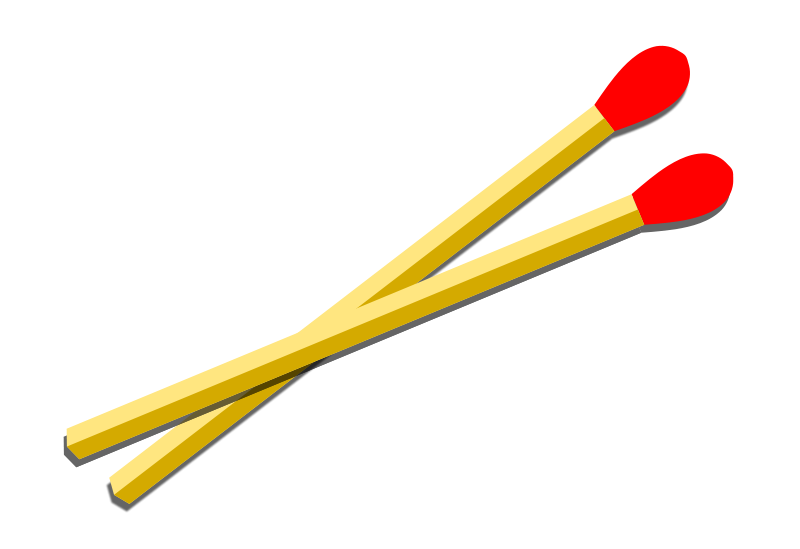 Matches Transparent (black, orange, red, pink)