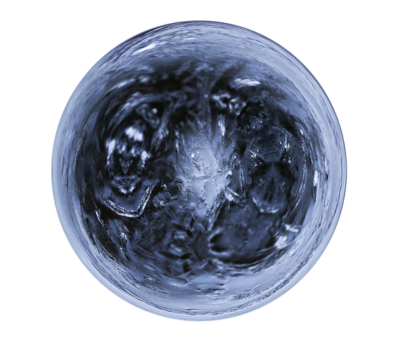 Water Ball Png File (indigo, black, silver)