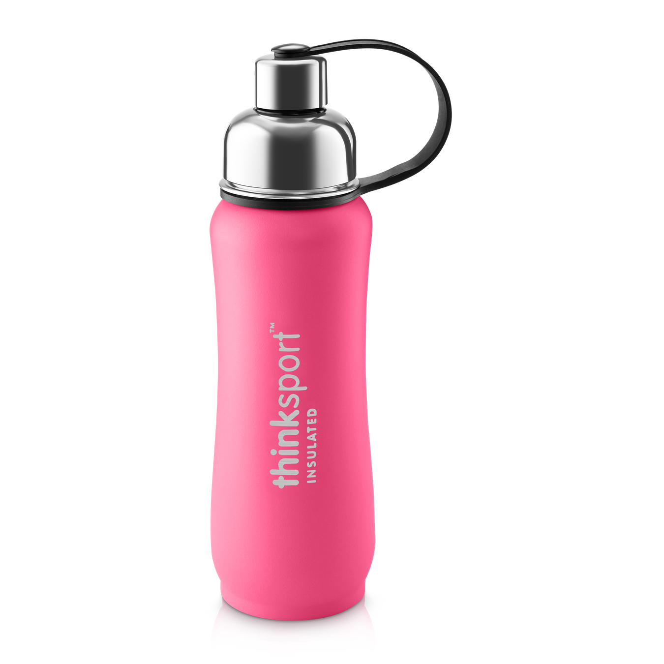 Water Bottle Flask Transparent Png (black, salmon)