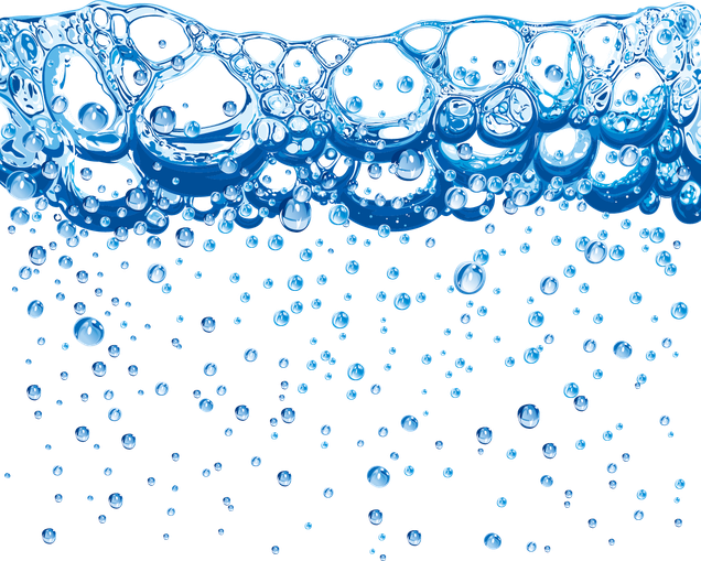 Water Bubbles Transparent Background (black)