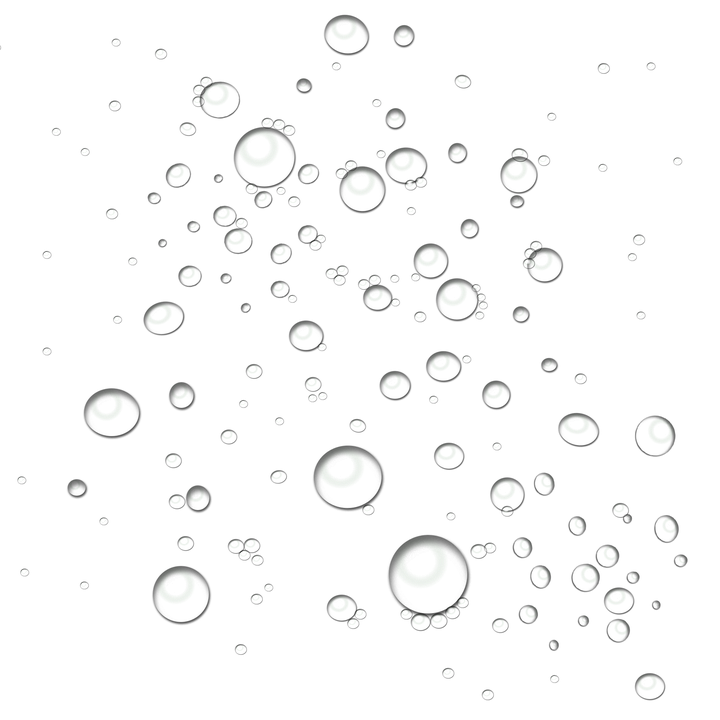 Water Bubbles Transparent Png (black, white)