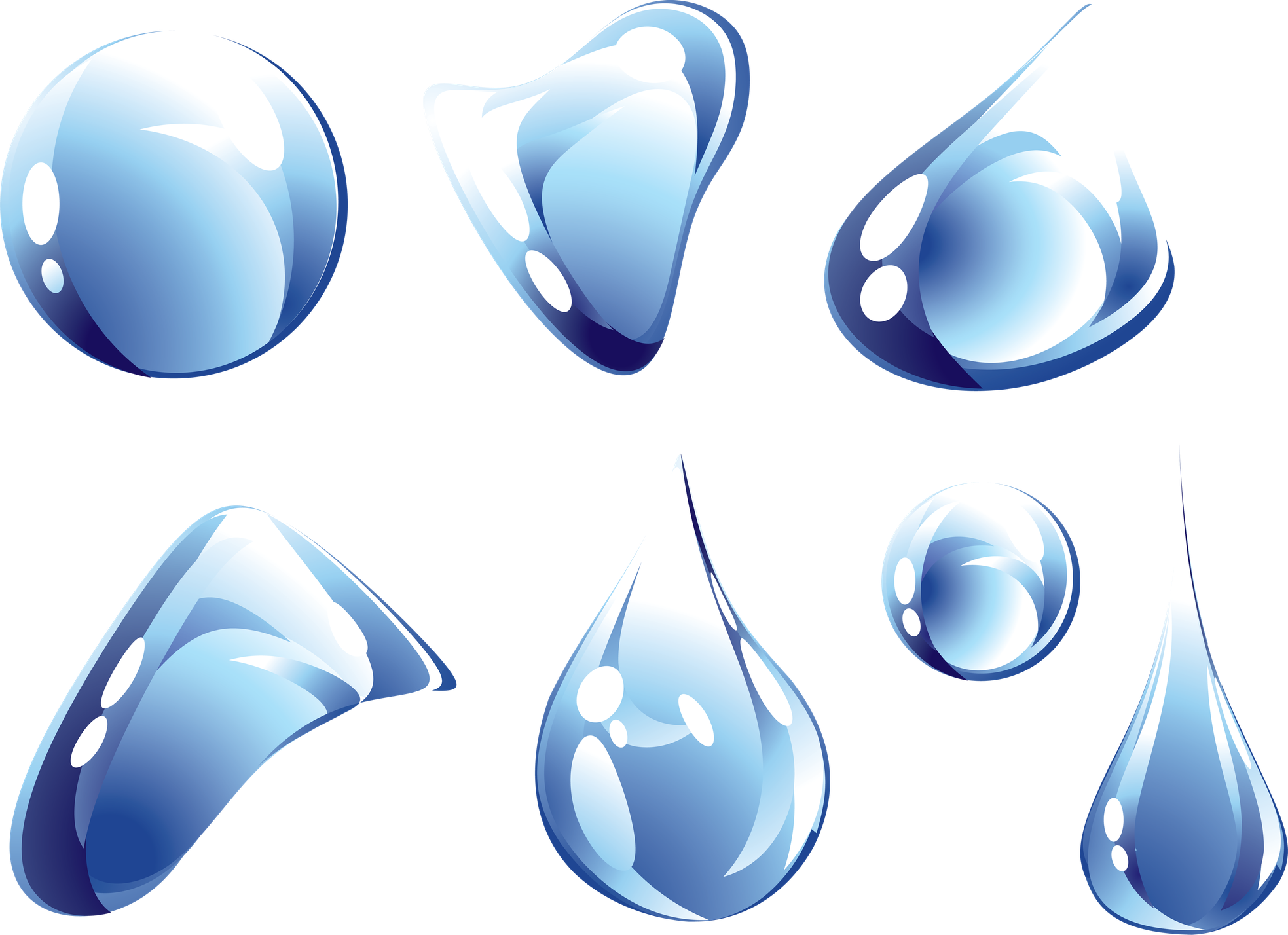 Water Drop Background Png (teal, white, black, lavender, silver)