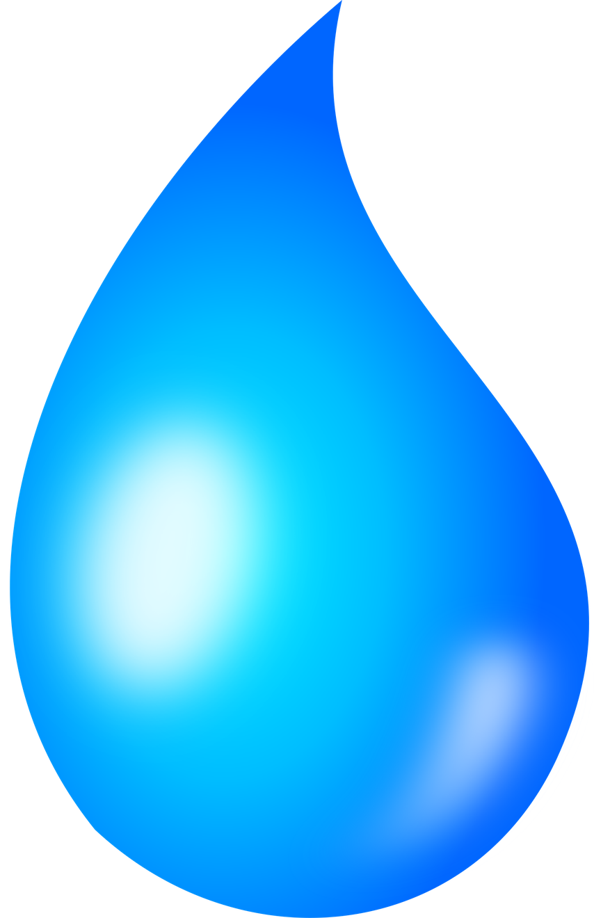 Water Drop Png File (greenish blue, black, blue)