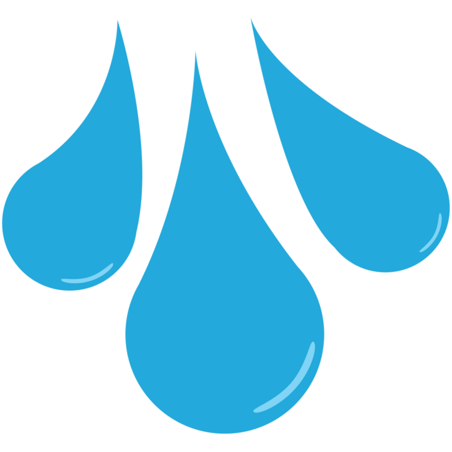 Water Drop Png Image (greenish blue, black)