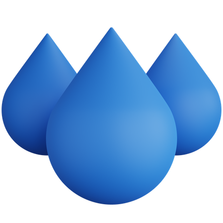 Water Droplet Png Cutout (black, teal, gray)