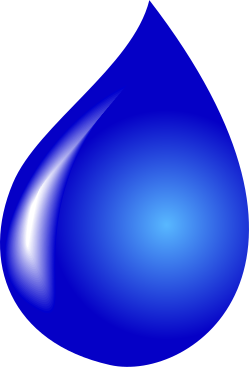 Water Droplet Png Photo (black, blue)